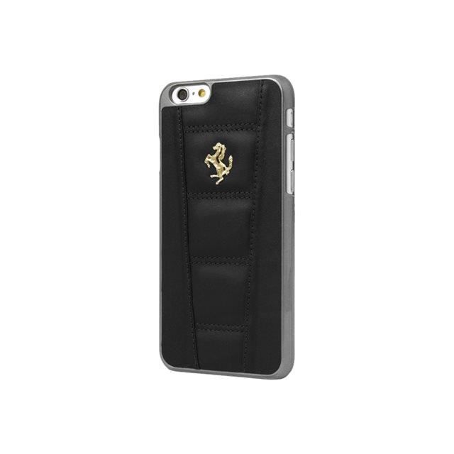 Ferrari 458 Coque pour iPhone 6 Plus/6S Plus Cuir Logo Effet Or Noir