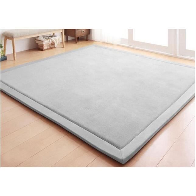 Tapis d'éveil,Nouveau 2CM épais tapis de jeu corail polaire couverture tapis enfants bébé rampant tatami tapis - Type 80cm 200cm #C