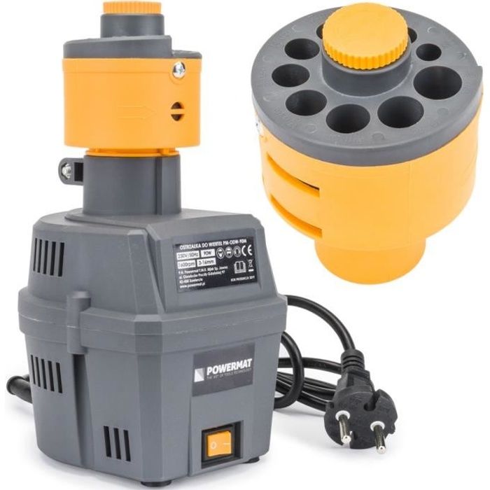 POWER TOOL - Affûteuse électrique mèches - forets hélicoïdaux - Puissance 90W 1600 tours/min - Outil atelier bricolage chantier -