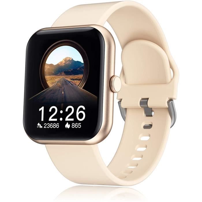 Montre connectée pour homme, femme, Bluetooth, moniteur de fréquence cardiaque, étanche, IP67, montre de sport, calories, pour Andro