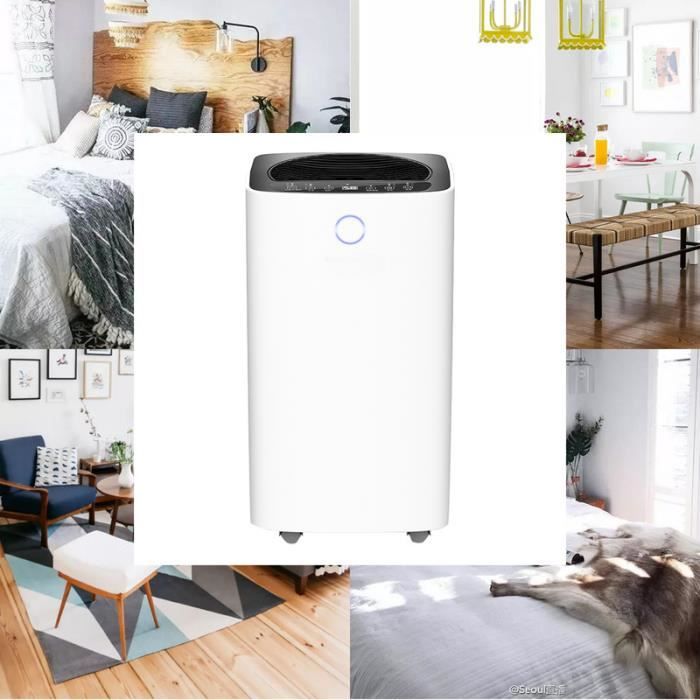 Hengda déshumidificateur jusqu'à 16 L / jour déshumidificateur taille de la pièce jusqu'à 15 ~ 20 m² déshumidificateur à drainage