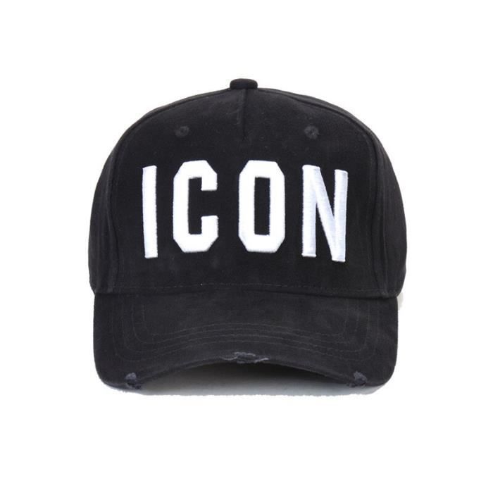 Icône Dsq casquette Chapeau pour hommes femmes motif de broderie casquette de Baseball Hip Hop Chape D-01 Adjustable