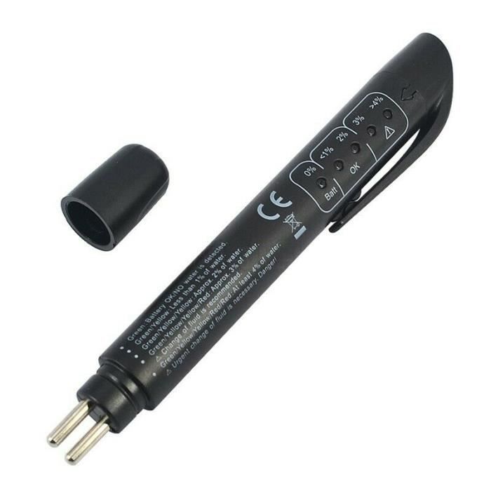 Testeur liquide de frein Détecteur Outil de test de diagnostic 5 LED Indicator