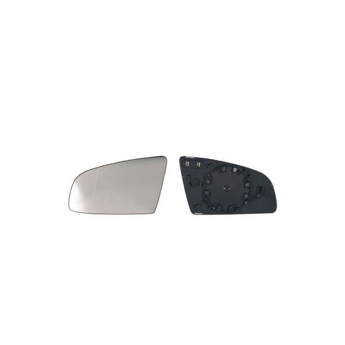 Miroir Glace rétroviseur gauche pour AUDI A3 II ph.2 (3 portes) 2005-2008, dégivrant, asphérique.
