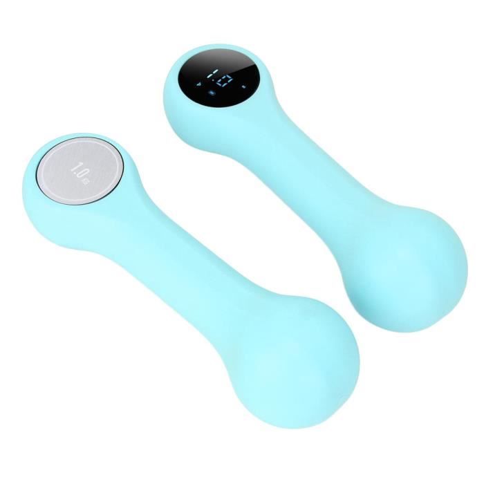 Drfeify haltère de 2 Haltère d'exercice intelligent haltère professionnel fitness minceur haltère cloche légère avec écran