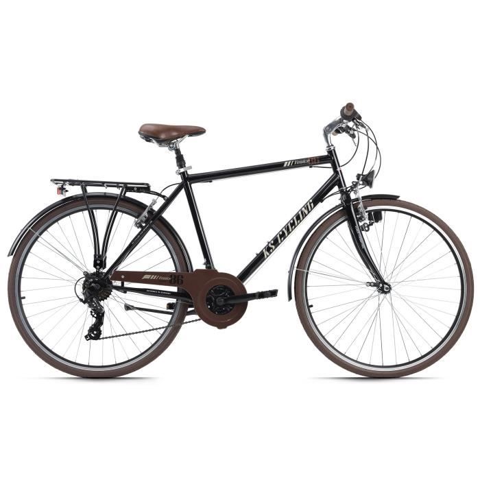 Vélo VTC 28'' - KS CYCLING - Venice - Homme - 21 Vitesses - Noir - Taille de Cadre 58 cm