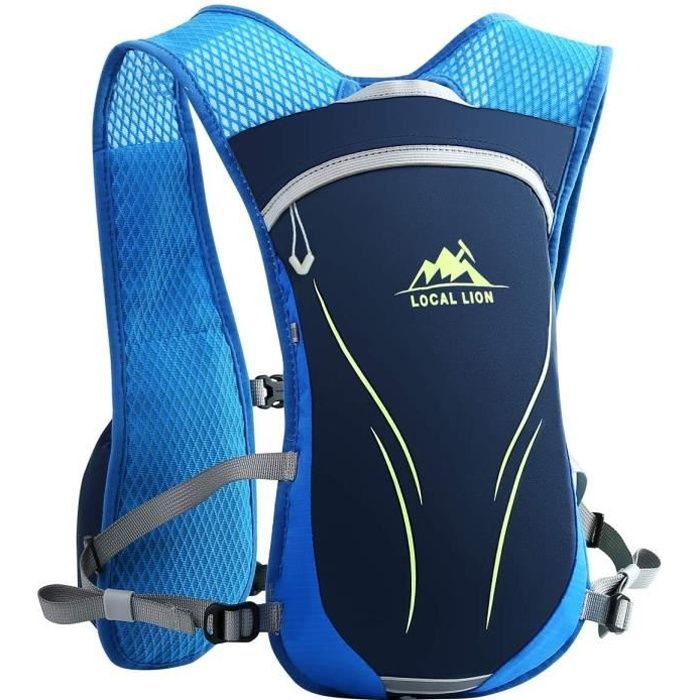 Local lion Sac à Dos Running Hydration Pack Ultralight 5.5L avec système d'hydratation pour Le Cyclisme, la Course, Le Jogging, la r