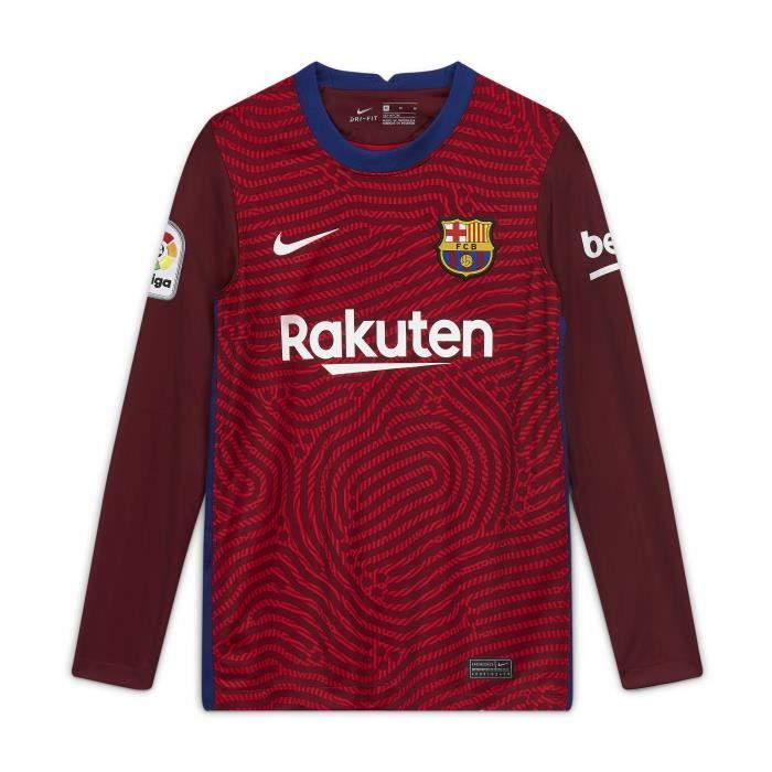 Maillot junior gardien Barcelone 2020/21 - rouge université/rouge intense/blanc - 12/13 ans