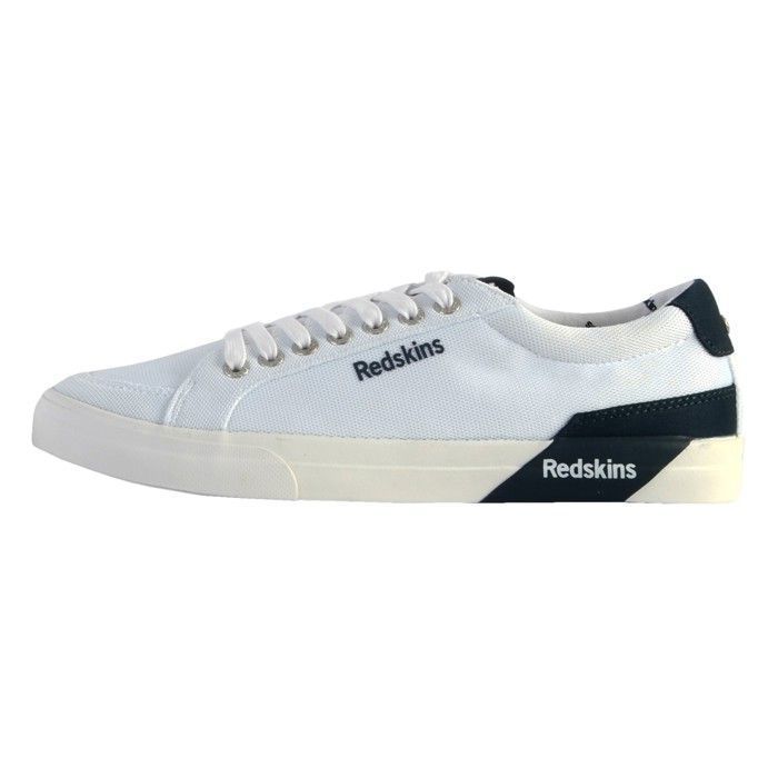 baskets mode redskins forman 1p blanc+marine 43