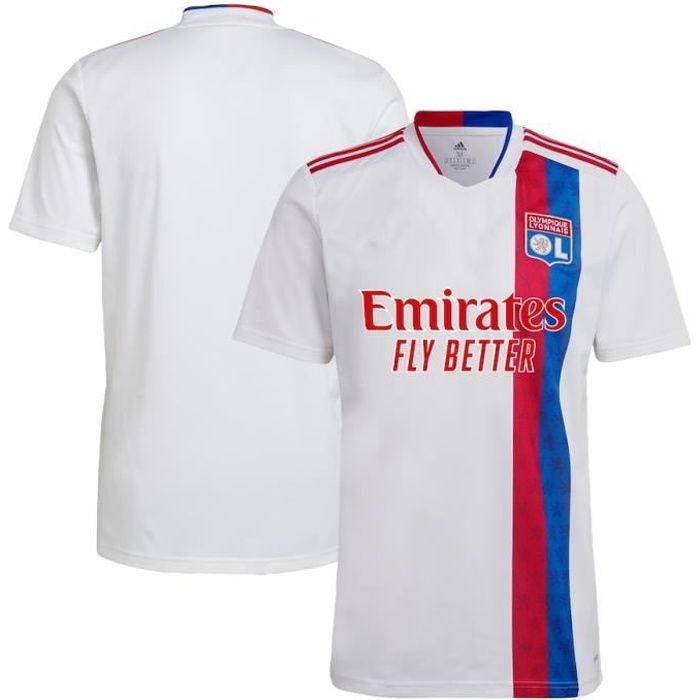 Maillot de Foot Maillot Olympique Lyons Domicile 2021-2022 - Blanc