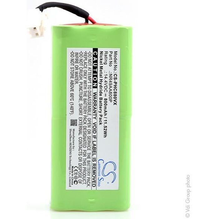 Batterie aspirateur 14.4V 800mAh - NR49AA800P