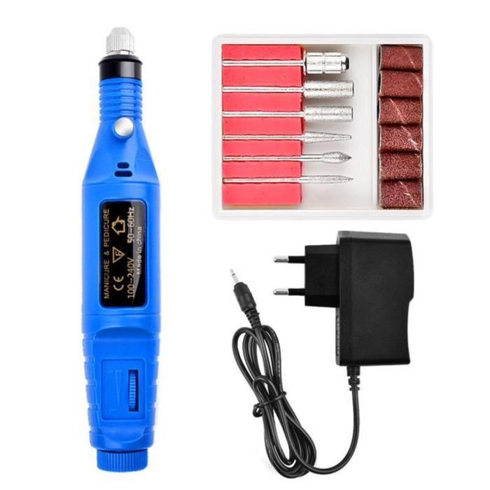 Lime À Ongles Électrique, Ensemble manucure-pédicure Kit Complet Ponceuse Électrique Professionnelle #26@