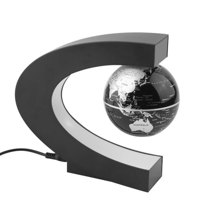1pcs globe lévitation électronique magnétique flottant antigravité lumière xmas décoration santa cadeau d'anniversaire