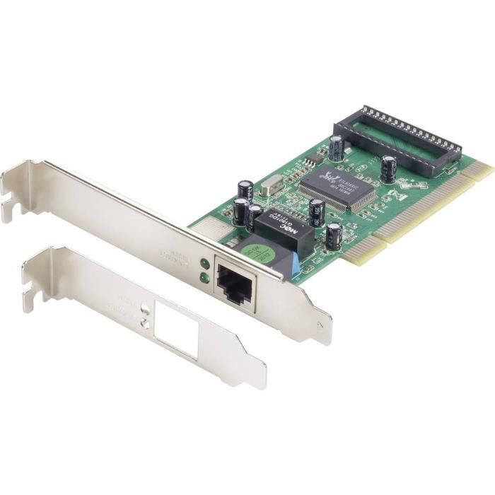 Carte réseau Renkforce 1 Gbit-s PCI, LAN (10-100-1000 Mo-s)