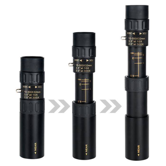 Nikula 10-30x25 Zoom Monoculaire Télescope Chasse de Poche Optique Prisme Portée