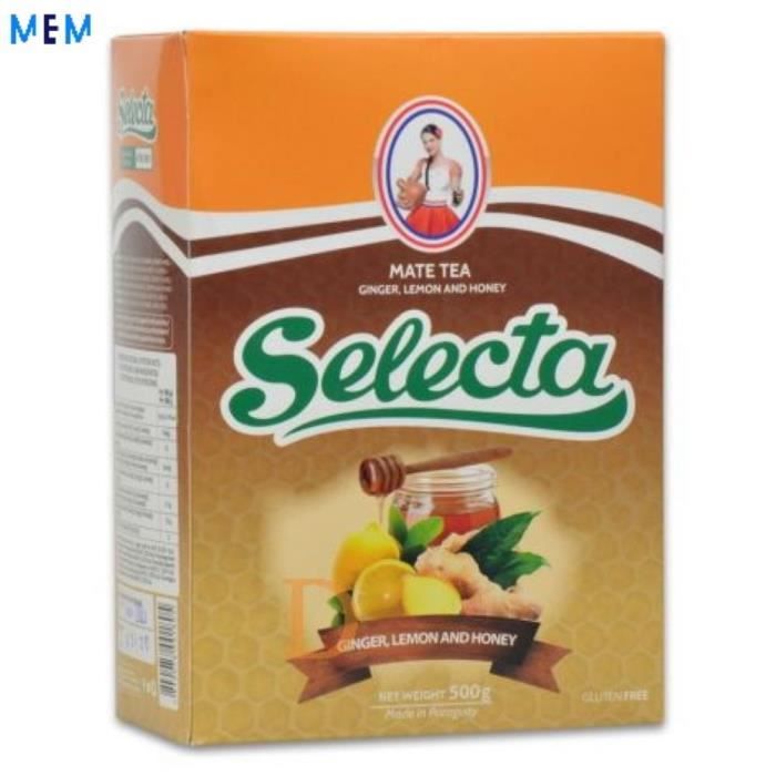 Yerba Mate saveur miel, gingembre et citron 500 gr SELECTA