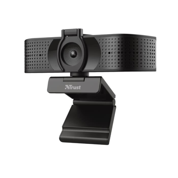Trust Teza 4K Ultra HD Webcam, 3840x2160, avec 2 Microphones Intégrés et Autofocus, USB Plug & Play