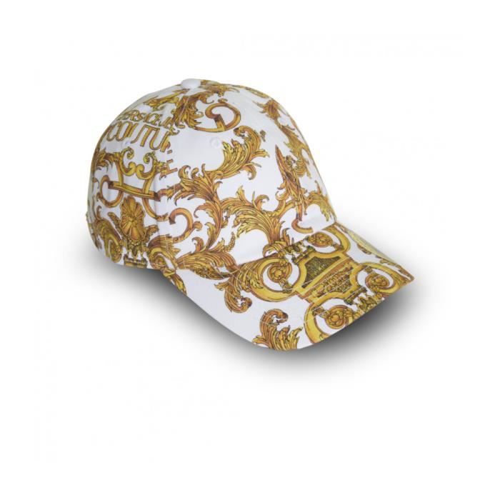 CASQUETTE VERSACE JEANS COUTURE BLANC - E8YWAK13 - LINEA MAN CAP DIS.6