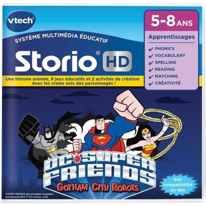 VTECH - Jeu Éducatif Storio - Batman VS Superman