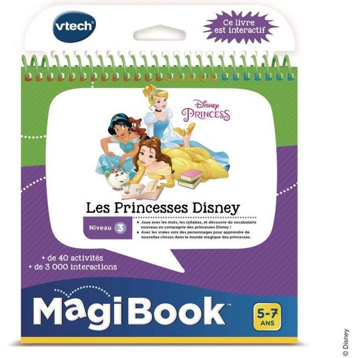 VTECH - Livre Interactif Magibook - Les Princesses Disney