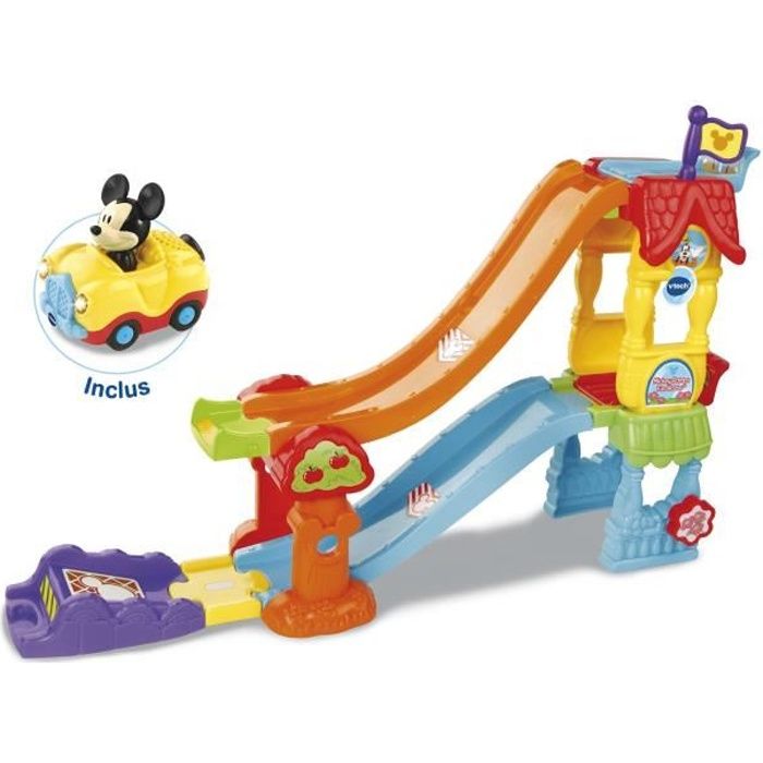 VTECH - Tut Tut Bolides - La Maison Toboggan Magique de Mickey