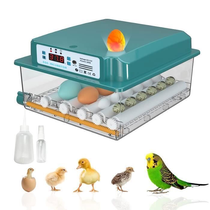 Comparer les prix de Couveuse oeuf automatique Incubateur entièrement automatique, incubateur intelligent pour poussins, canards et oies 24 œufs T7