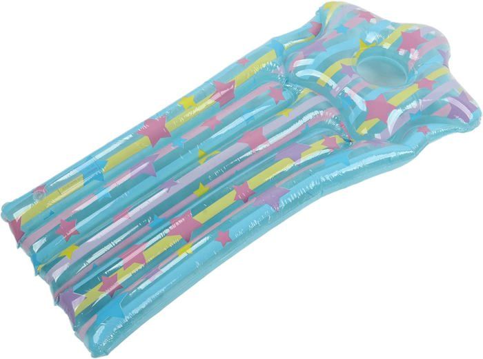 Flotteur De Piscine Gonflable – Salon Flottant Ergonomique Avec Appui-tête, Motif Feuilles Bleues, Capacité 136 Kg, PVC Résistant