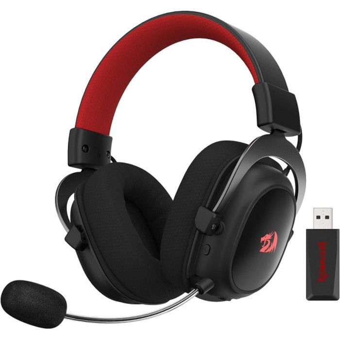 Casque Gaming Redragon H510 PRO Zeus X Sans fil Son Surround 7.1 Rétroéclairage RGB