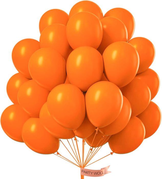 Lot De 50 Ballons Orange Mat 12 Pouces – Ballons Latex Pour Arche, Guirlande Anniversaire, Mariage, Baby Shower, Halloween, Saint-Valentin & Fêtes