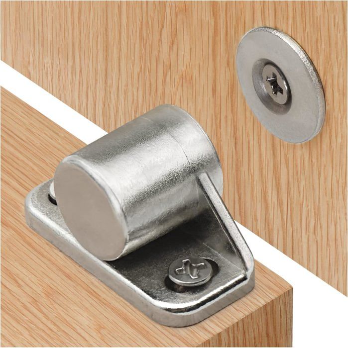 4 Pièces Loquets de Porte Magnétiques Aimants de Porte dArmoire avec Vis en Acier pour Ferme Armoire de Cuisine Fermeture