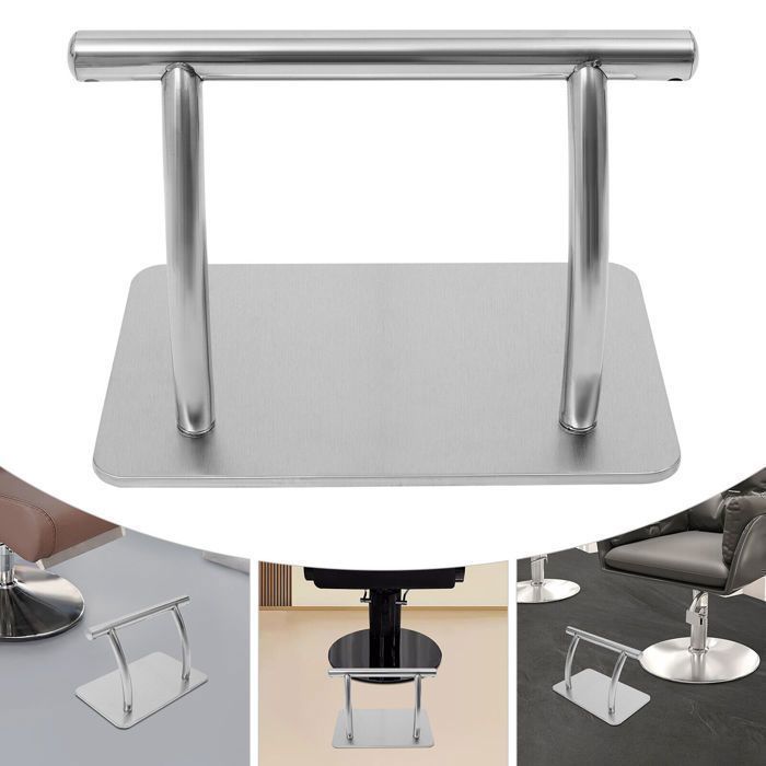 Repose-Pieds pour Fauteuil de Barbier - Repose-Pieds pour Fauteuil de Salon - Repose-Pieds en Acier Inoxydable - Accessoire