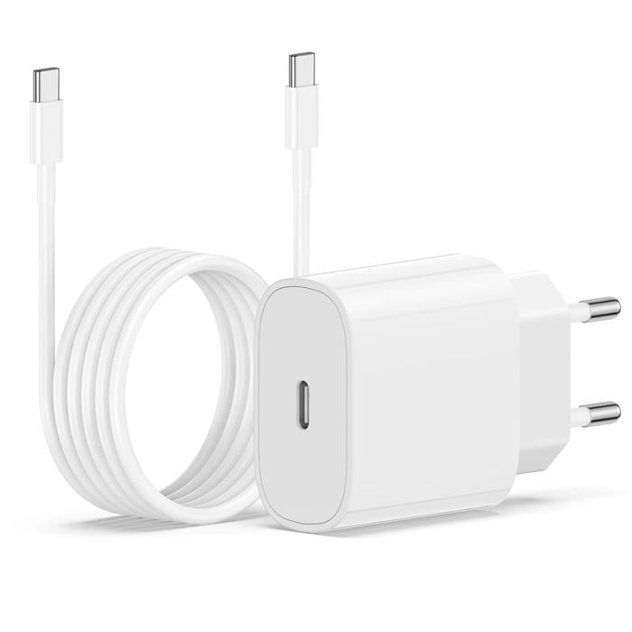Cable Iphone 15 Lot 3 Cables USB-C USB-C Pour IPhone 15 / 15 PLUS / 15 PRO / 15 PRO MAX Cable Nylon Tree 1 Metre Phonillico Cable Apple Usb C