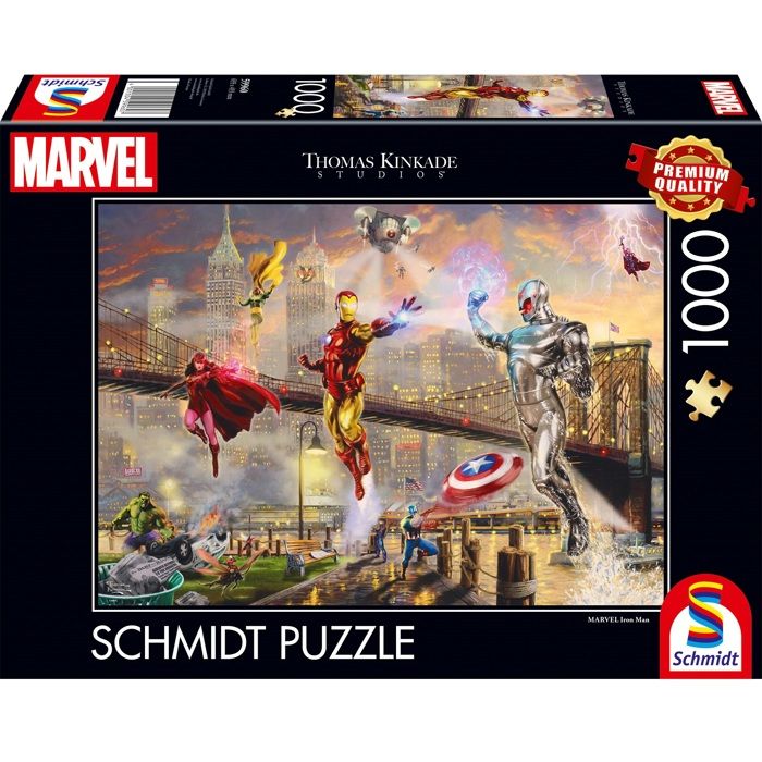 Puzzle - SCHMIDT - Iron Man - 1000 pièces - Carton - 69 3 x 49 3 cm