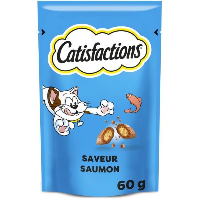 Comparer les prix de Friandises pour Chat - YUMI MAZAO - Catisfactions - Saveur Saumon - Lot de 6 Sachets 60g