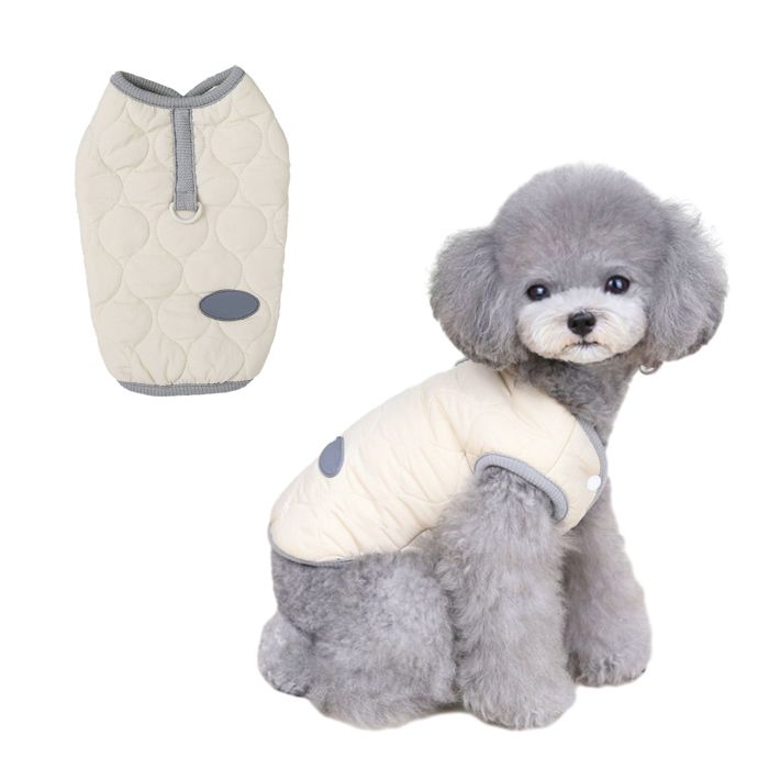 Comparer les prix de Manteau dhiver pour chien coupe-vent chaud et froid pour petits et moyens chiens (beige)
