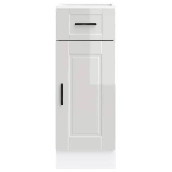 SALE dhiver Placard/Armoire de cuisine - mango - avec rangement - Porto blanc brillant bois ingénierie EU396
