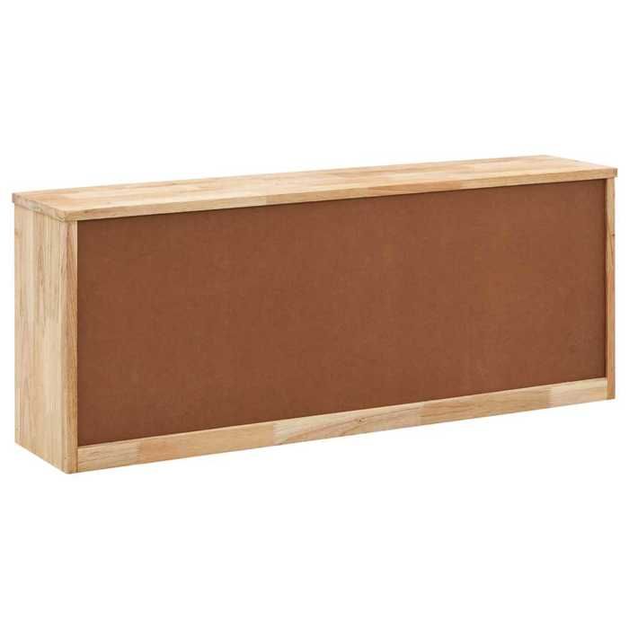 Meuble Entrée Brun - LEMON® Banc de rangement de chaussures - Bonne ventilation - 94x20x38cm - Bois massif de noyer 209 - Soldes