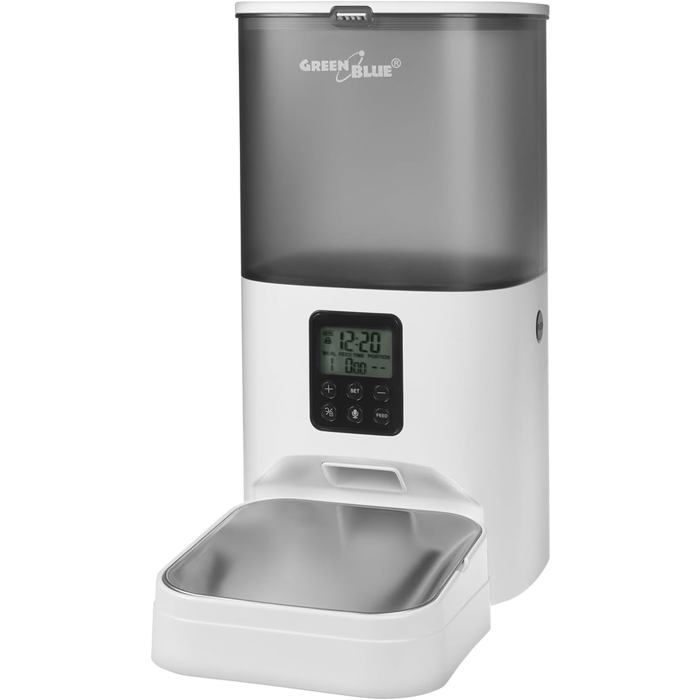 Mangeoire automatique pour animaux - VETOBIOL - Capacité 6 litres - Programmable jusquà 8 repas par jour