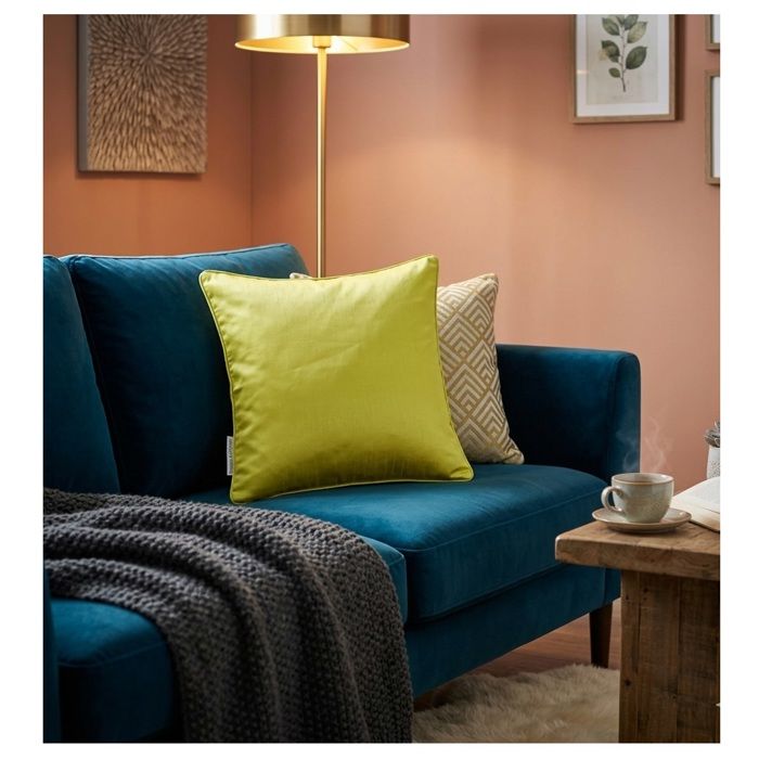 Housse de coussin - EDEN - Shantung Shana - 60x60 cm - 100% polyester - Vert Housse de coussin - EDEN - Shantung Shana - 60x60 cm - 100% polyester - Vert