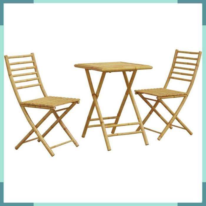 3278527 Ensemble de bistro 3 pcs bambou