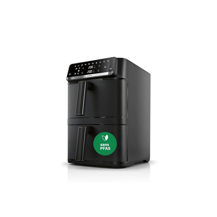 Friteuse sans huile - BOSCH - MAFD661B0 - 2 x 6L - SYNC & MATCH - Revêtement céramique sans PFAS
