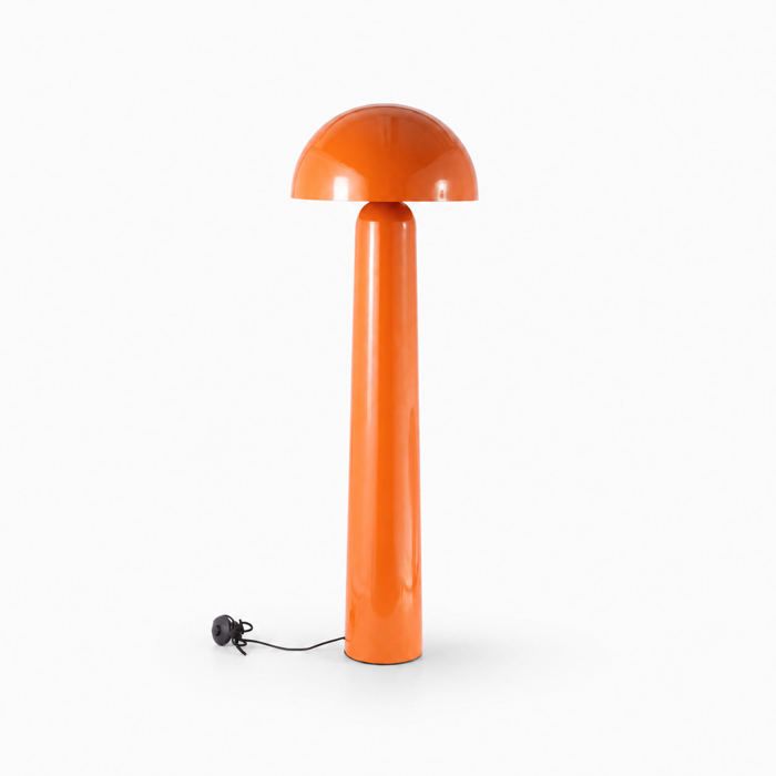 Lampadaire en métal orange - Clara - Maison Pavane