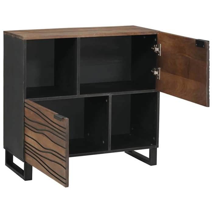 Bois 1 PC Buffet bas/Cabinet/Commode moderne avec stockage Marron 80x33x75 cm bois de manguier massif bb3841