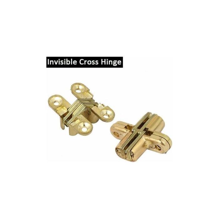 Charnière croix invisible - MAX® - pour table pliante armoire bois - 1 pièce Charnière croix invisible - MAX® - pour table pliante armoire bois - 1 pièce