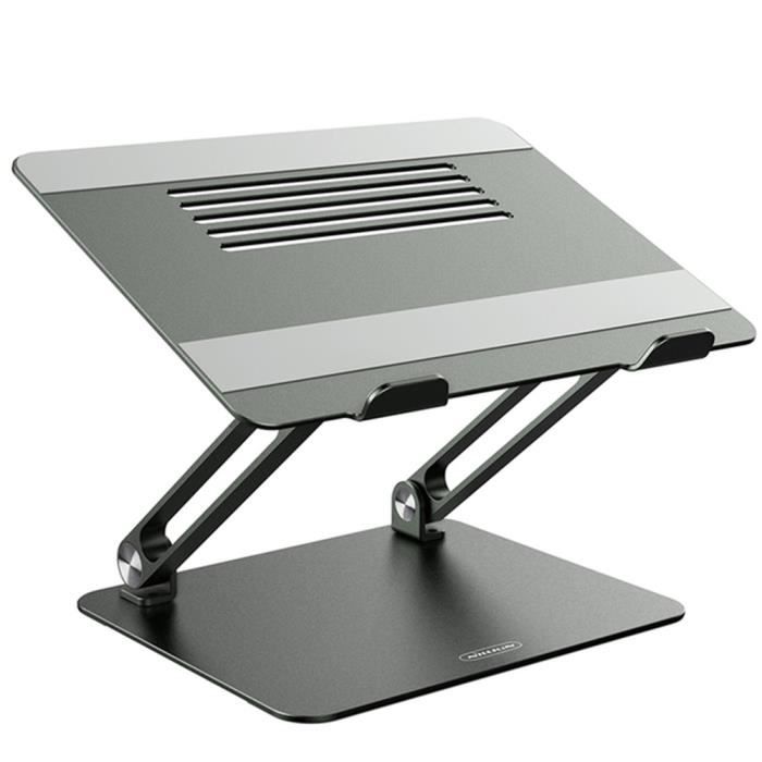 Stillcool® Support d'ordinateur portable pliable Stand Laptop antidérapant  multi-angle PR tablette iPad en alliage d'aluminium argen