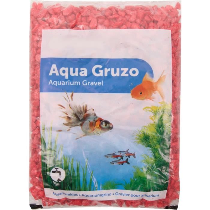 Meilleurs prix pour Gravier brillant Néon rouge 1 kg aquarium