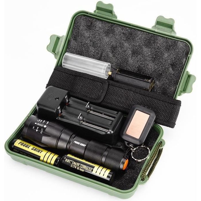 Torche LED - POPSPO - G700 - 5 modes - Rechargeable - Portée 300 m