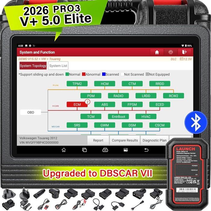 LAUNCH X431 V+ Pro 5.0 Valise de Diagnostic OBD2 Outil Diagnostique Auto Multimarque Codage en Ligne de lECU en Français