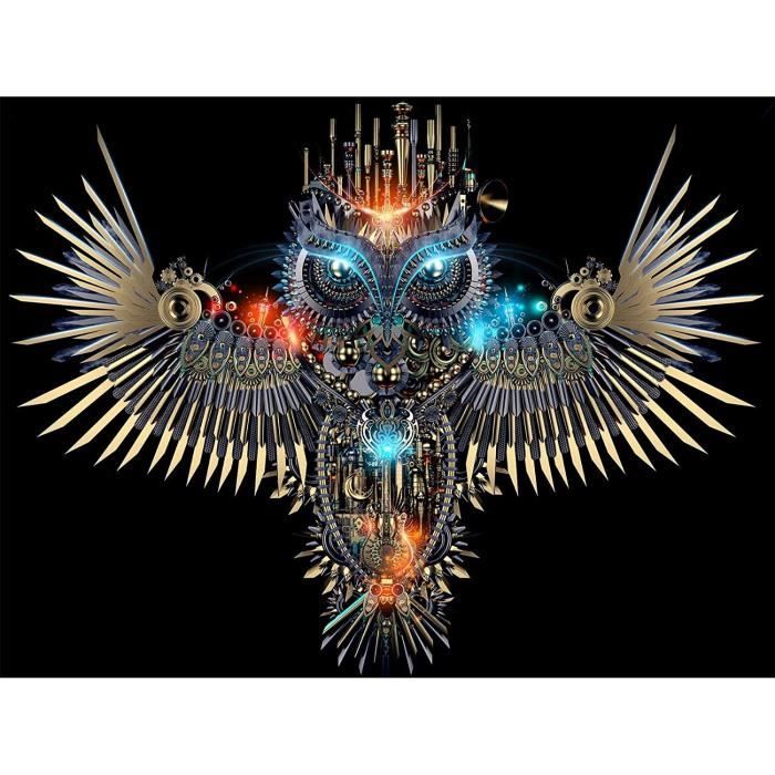 Puzzle En Bois 344 Pièces - Forme De Chouette, Pièces Animales Uniques, Boîte Cadeau En Bois, Pour Adultes - 12