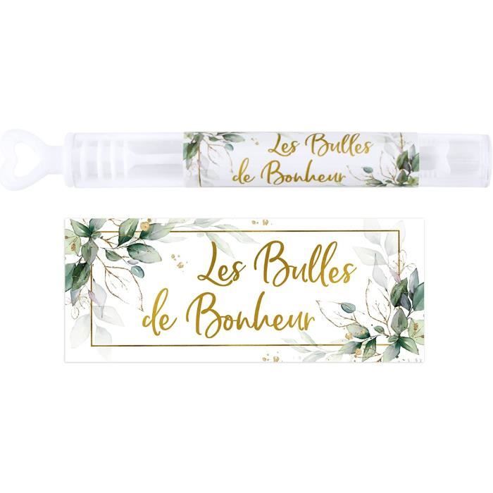 52 Bulles pour Mariage Romantique ® 52 Stickers Inclus Produit à Bulles